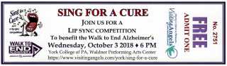 It’s Time Again To “Sing For A Cure”! We Hope You Show Up & Join the Fun!